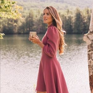 Gal Meets Glam Collection Maggie dress in mauve size 6